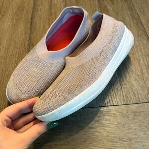 Blush fitflop slip on shoes